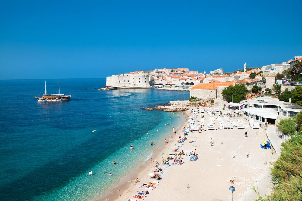 Banje beach at Dubrovnik