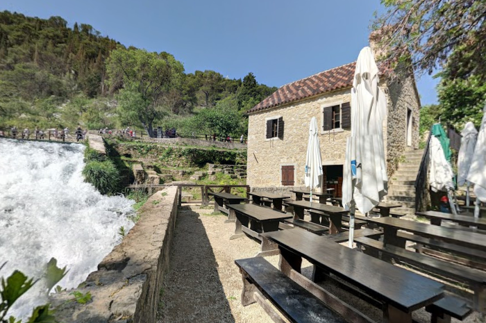 One of restaurants inside N.P. Krka