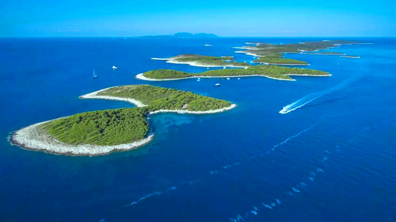 Hell Islands in front of Hvar