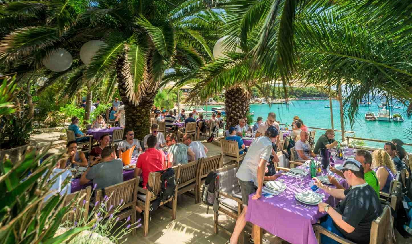 Lunch at Palmižana beach