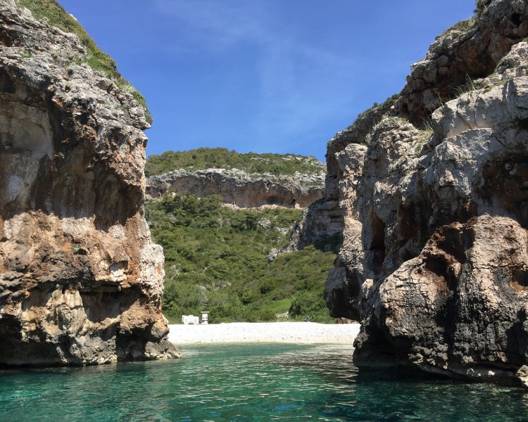 Entrance to Stiniva Cove