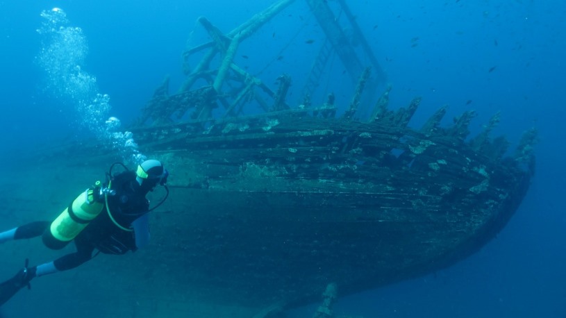 Shipwreck dive - Croatia