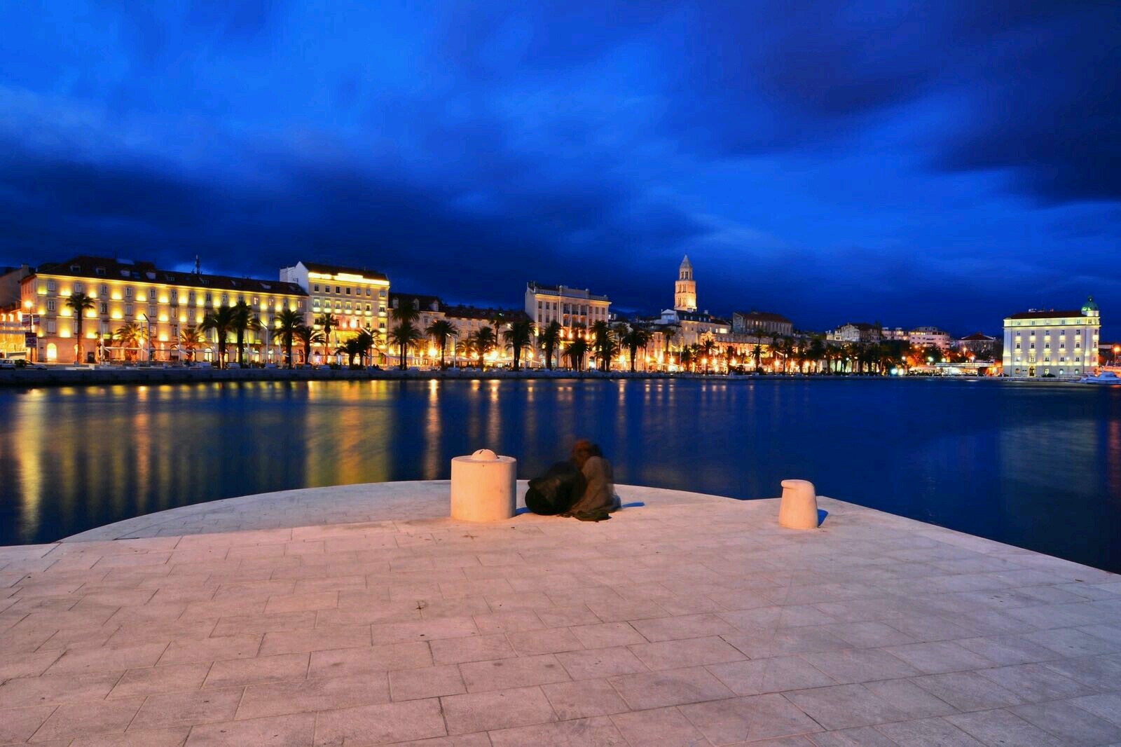 Split's Promenade with the Diocletian's Palace in the background